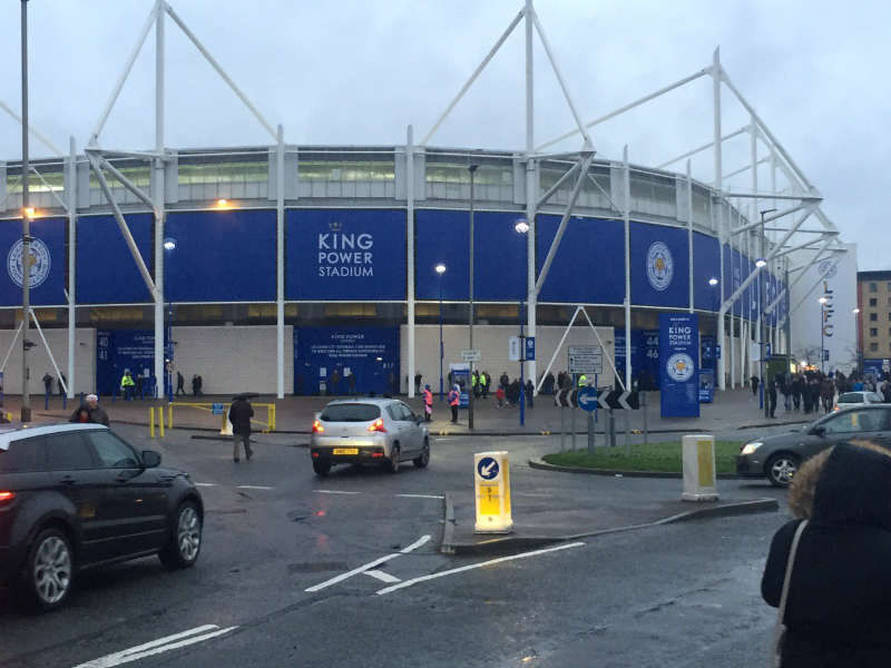 fans view of Leicester Citys Stadium