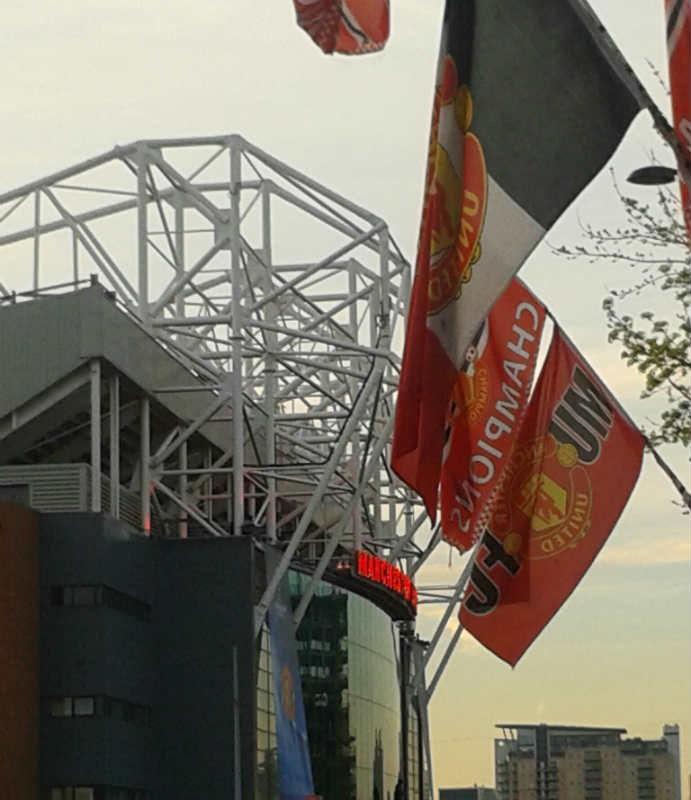 Old Trafford prior to United v Bayern 1/4/14